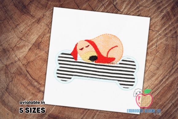 A Dog Sleeping on the Bone Applique Review