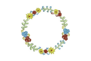 Cute Flower Wreath Embroidery Review