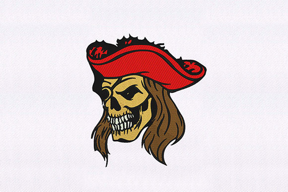 Embroidery Review: Hat Skull Pirate