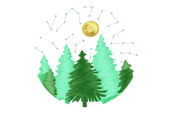 Forest Embroidery Design Review for Etsy Sellers