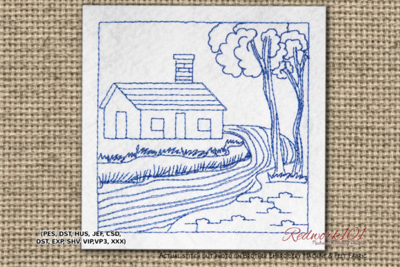House Side of River Embroidery Review