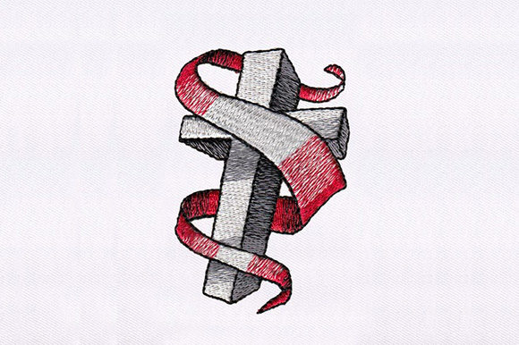 Ribbon Swirling Cross Design Review