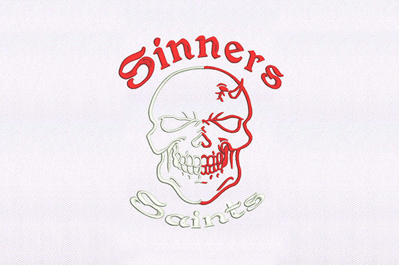 Sinners Saints Skull Embroidery Review