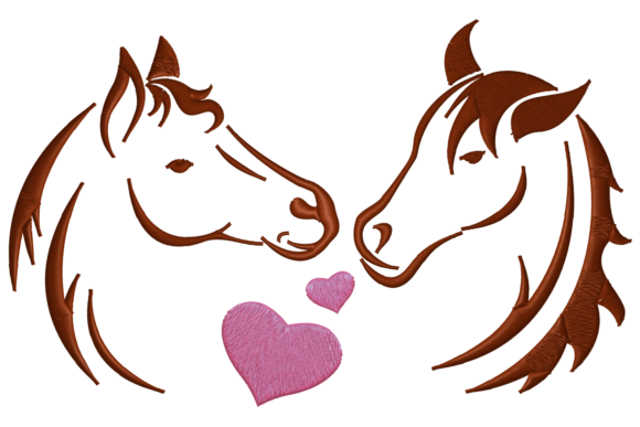 Two Horses in Love Embroidery Review