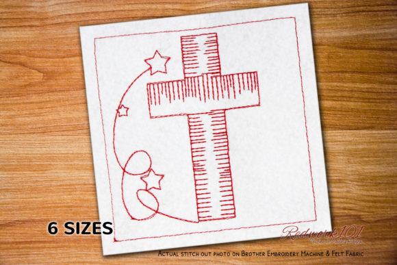 Wooden Cross Bluework Embroidery Review